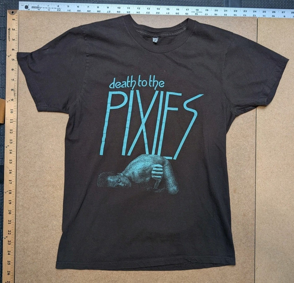 Death to the Pixies - Vintage 90's Band Tshirt SzS - Blue/Brown