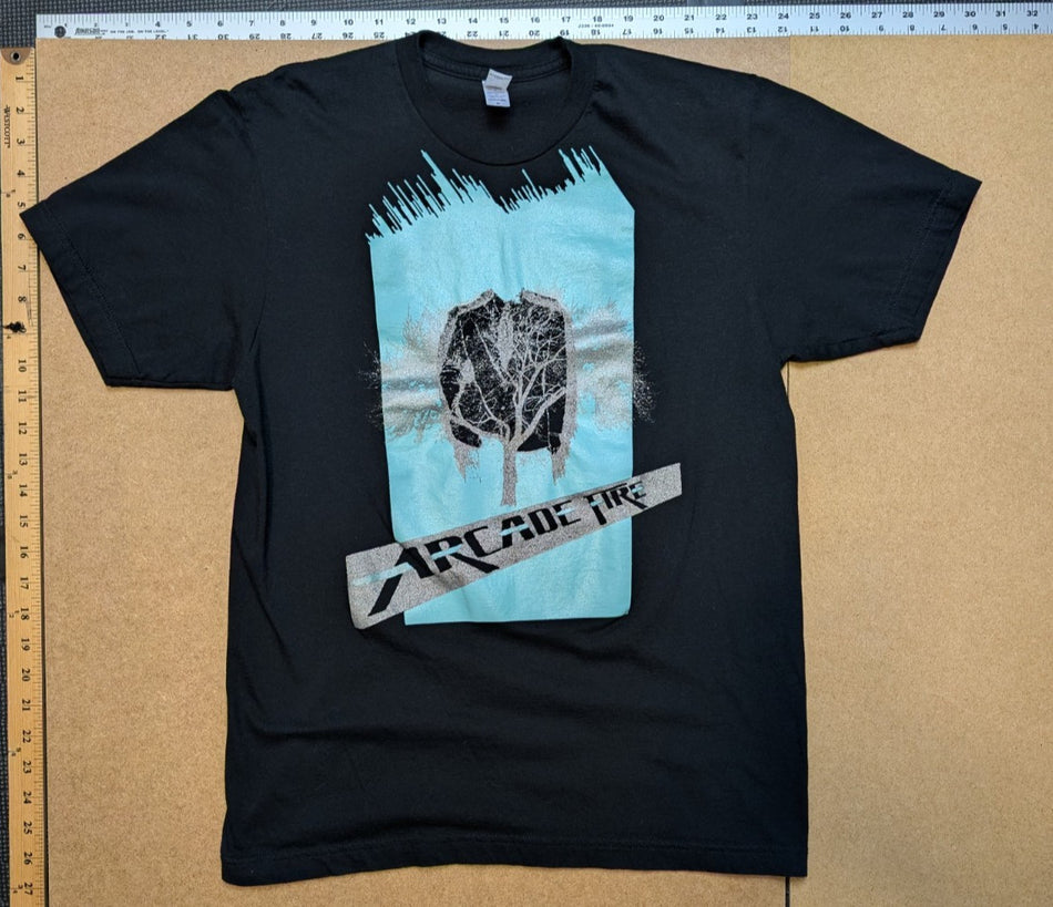 Arcade Fire Band Tee Vintage Y2K 2004 Funeral Tour Concert Merch T Shirt Adult M