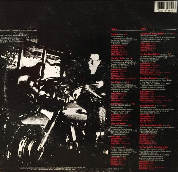 Robert Gordon (2) Too Fast To Live, Too Young To Die-12" VINYL RECORD