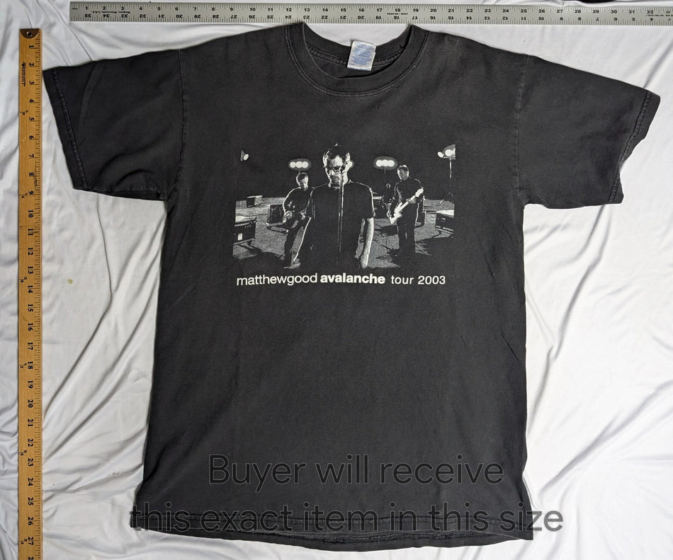 Matthew Good - 2003 Avalanche Tour Shirt - SzM - Real Deal - AUTHENTIC