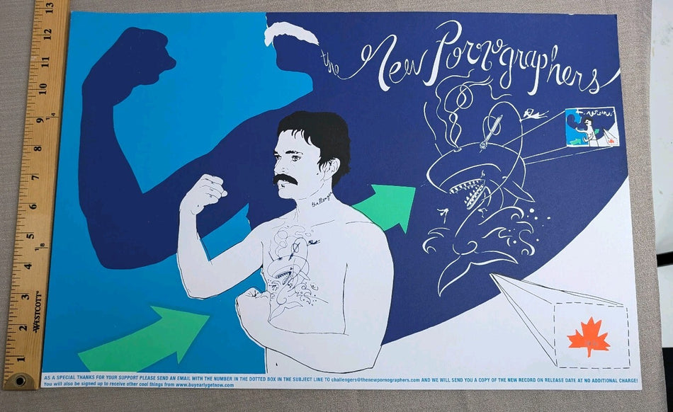 The New Pornographers - Record Release Poster - Challenger