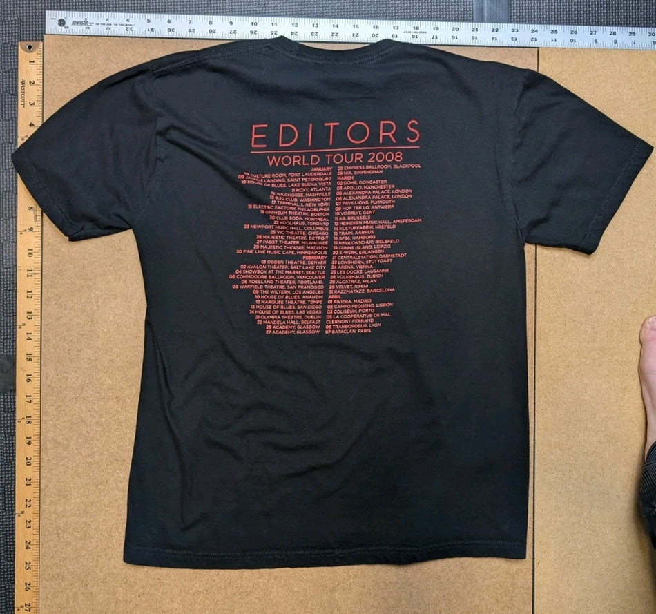 Editors - 2008 World Tour- T-shirt- szM