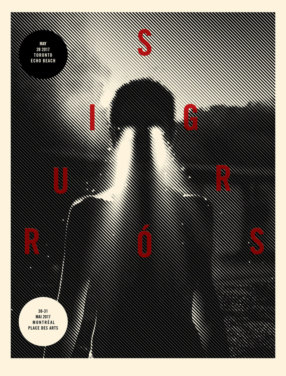 Sigur Ros - 2017 Screen Print by SLEP - Montreal place Des Arts