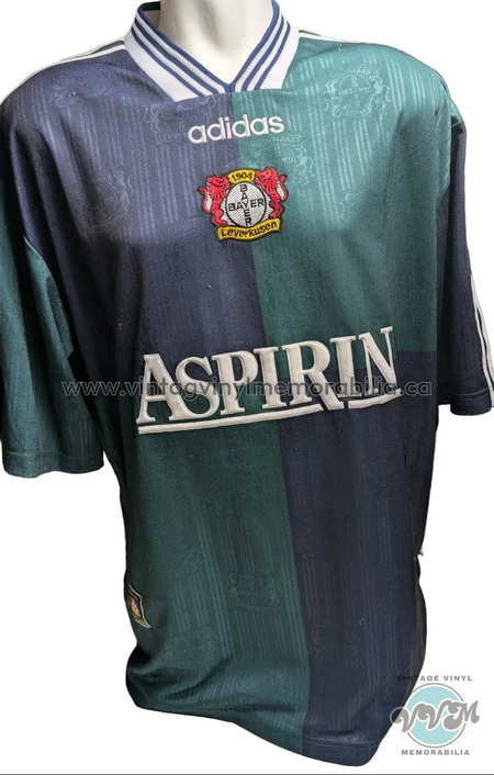 Watermarked - Bayer Leverkusen - 1997 1998-Trikot Jersey-Away