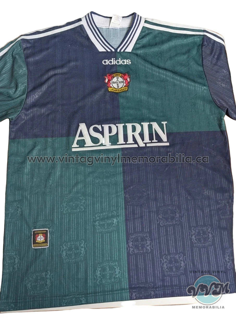 Watermarked - Bayer Leverkusen - 1997 1998-Trikot Jersey-Away