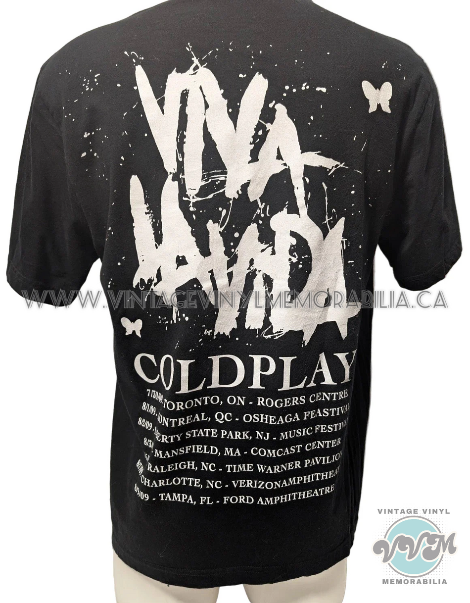 Watermarked - Coldplay - 2008 North American VIVA LA VIDA Tour - T-shirt