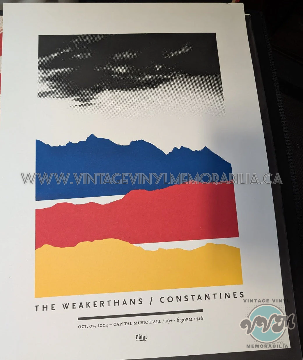 Watermarked - The Weakerthans & Constantines - 2004 Doublenaut Screen Print