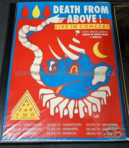 Watermarked - Death From Above 1979 -Eagles of Death Metal- Biblical Kid Icarus Screen Print (2016)