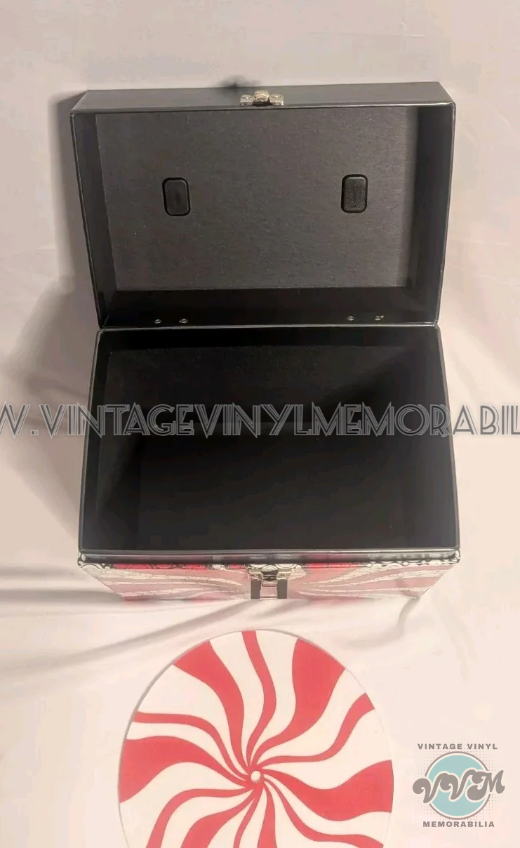 Watermarked - The White Stripes 7" Record Box -#OF1500 - Peppermint Swirl