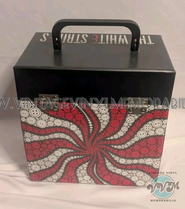 Watermarked - The White Stripes 7" Record Box -#OF1500 - Peppermint Swirl