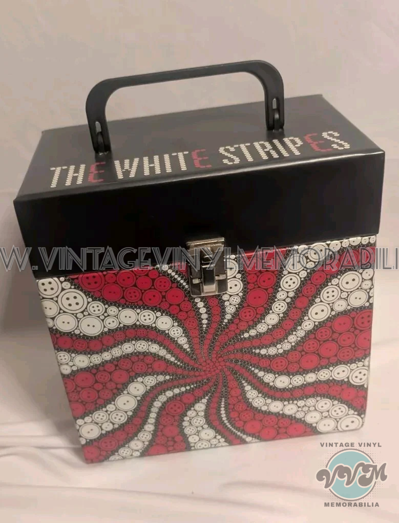 Watermarked - The White Stripes 7" Record Box -#OF1500 - Peppermint Swirl