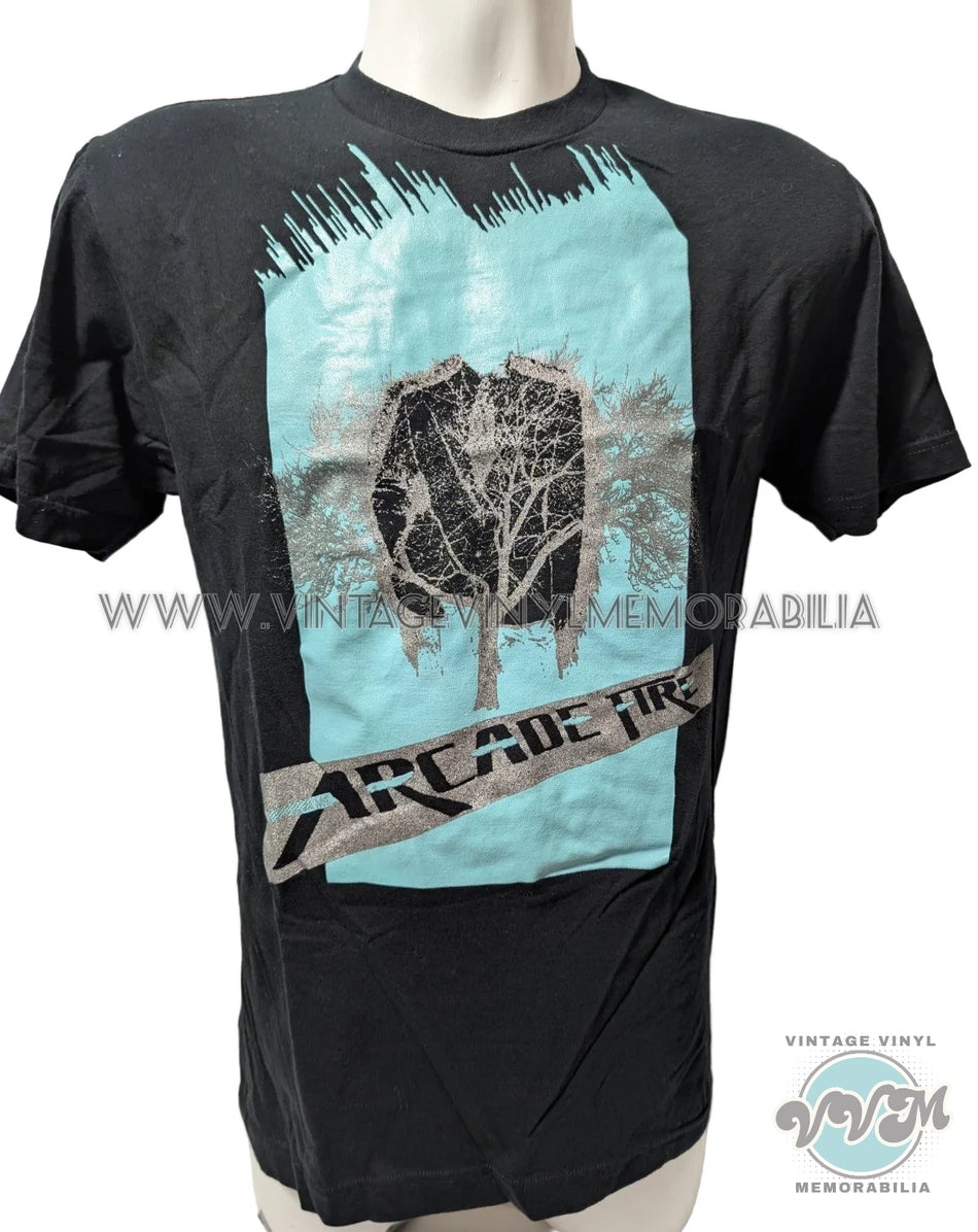 Watermarked - Arcade Fire Band Tee Vintage Y2K 2004 Funeral Tour Concert Merch T Shirt Adult M