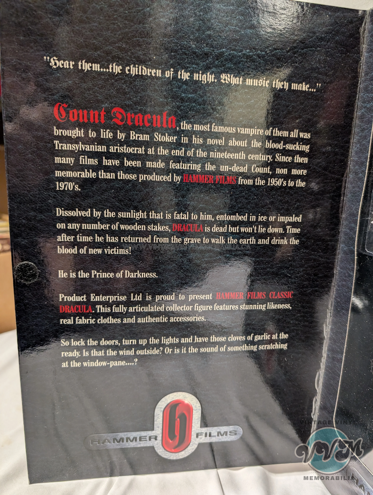 Watermarked - DRACULA - Christopher Lee  12″ Figure - Hammer Films