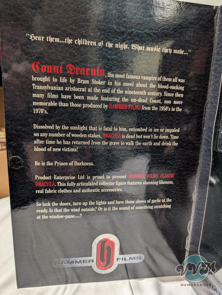 Watermarked - DRACULA - Christopher Lee  12″ Figure - Hammer Films