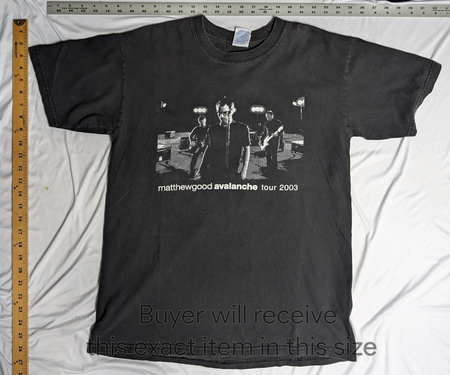Watermarked - Matthew Good Band -2003 Avalanche Tour Shirt