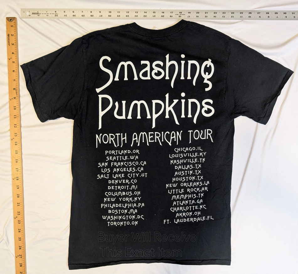 Watermarked - Smashing Pumpkins - North American 2008 Tour T-shirt