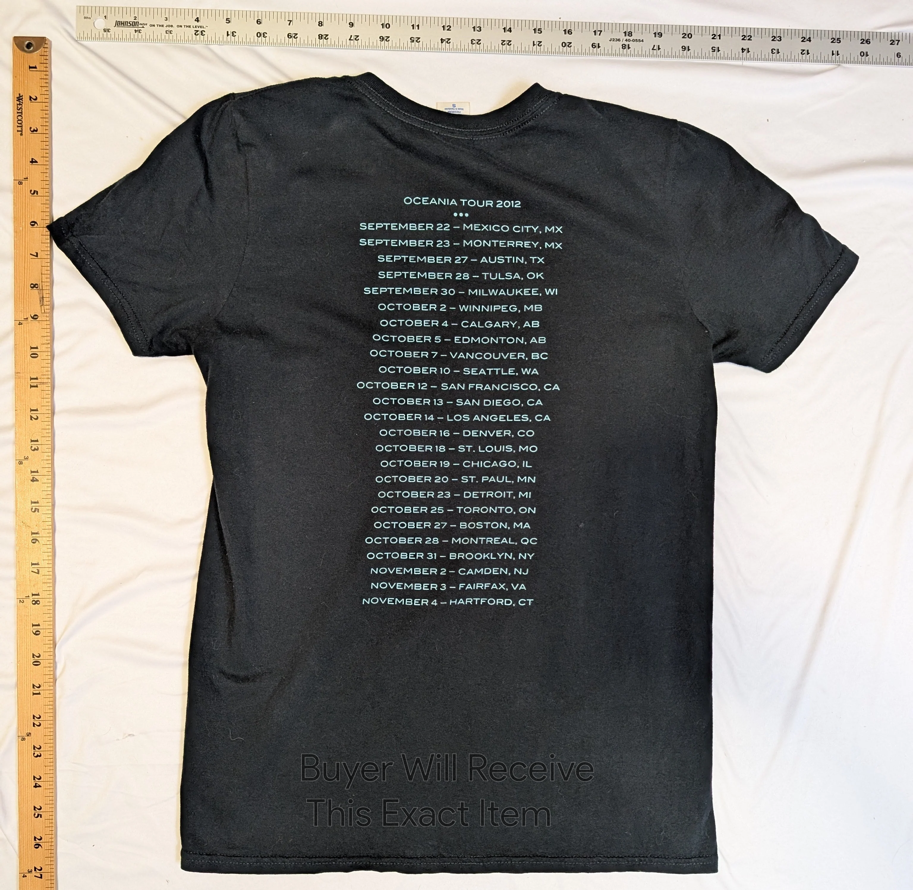 Watermarked - Smashing Pumpkins - 2012 Oceania Tour - T-shirt